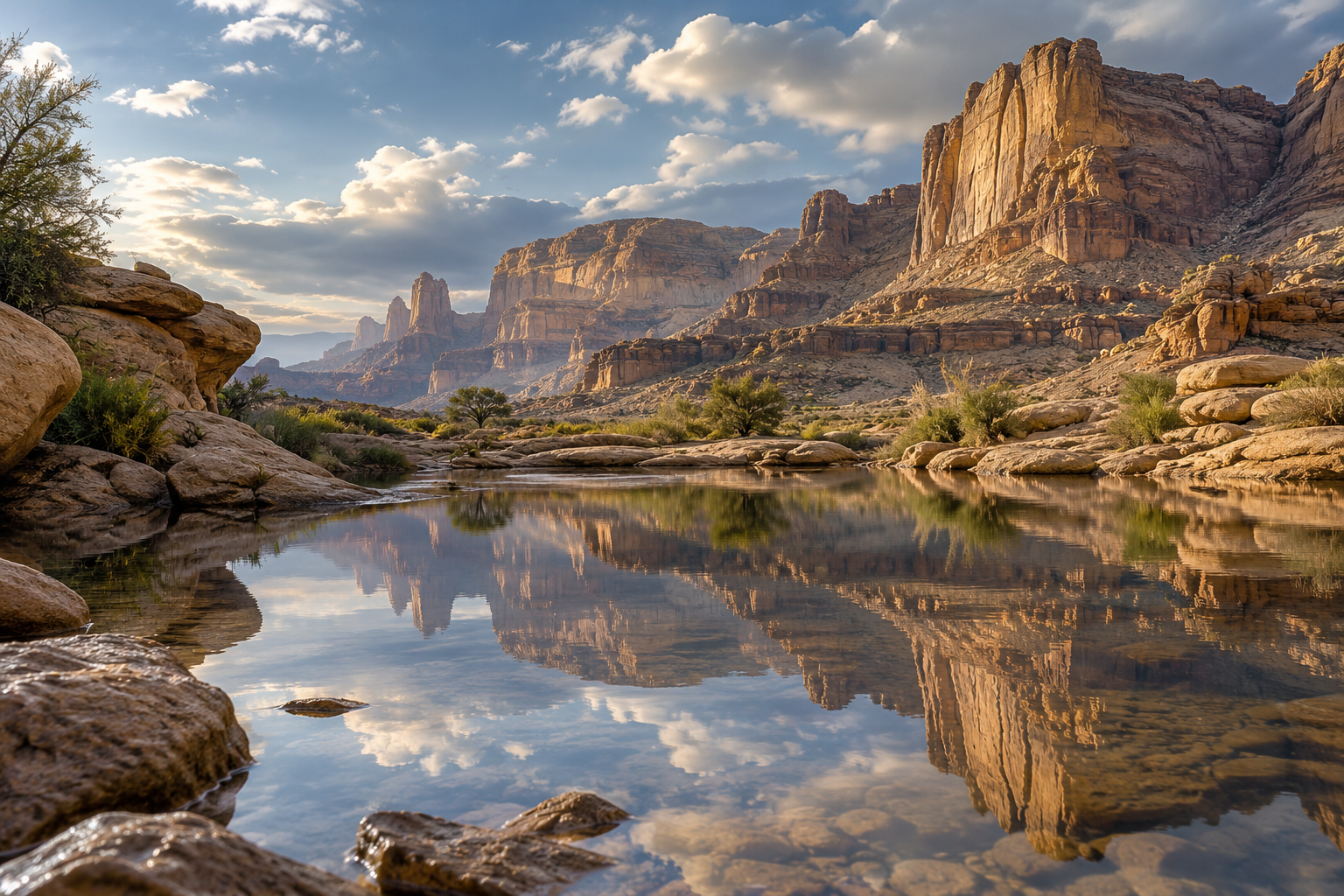 Earth and sky invite reflection on the signs and revelation discussed in 46:1–10.