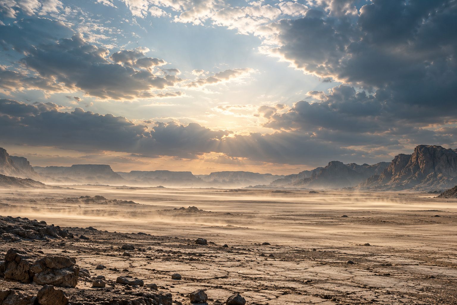 An imaginative landscape inspired by the awakening described in 79:1–14; unseen beings are not depicted.