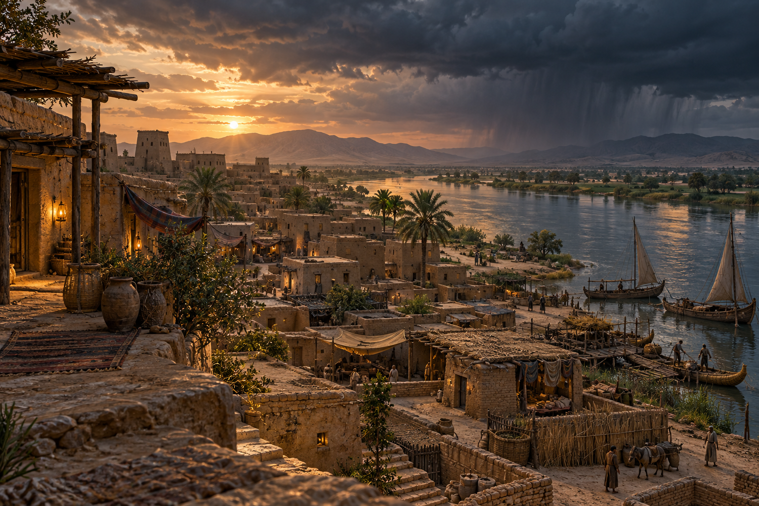 An imagined settlement evokes the setting of Nuh’s warning in 71:1–4; neither its location nor date is established.